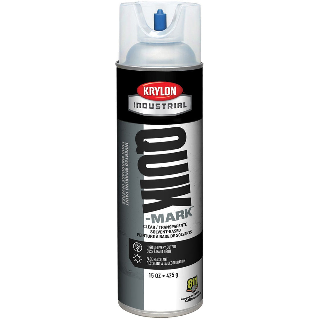 Krylon Industrial Quik-Mark Solvent-Based General Purpose Marking Paint (20 oz.) — Clear/Transparent À Base De Solvant — 567 g 425 g