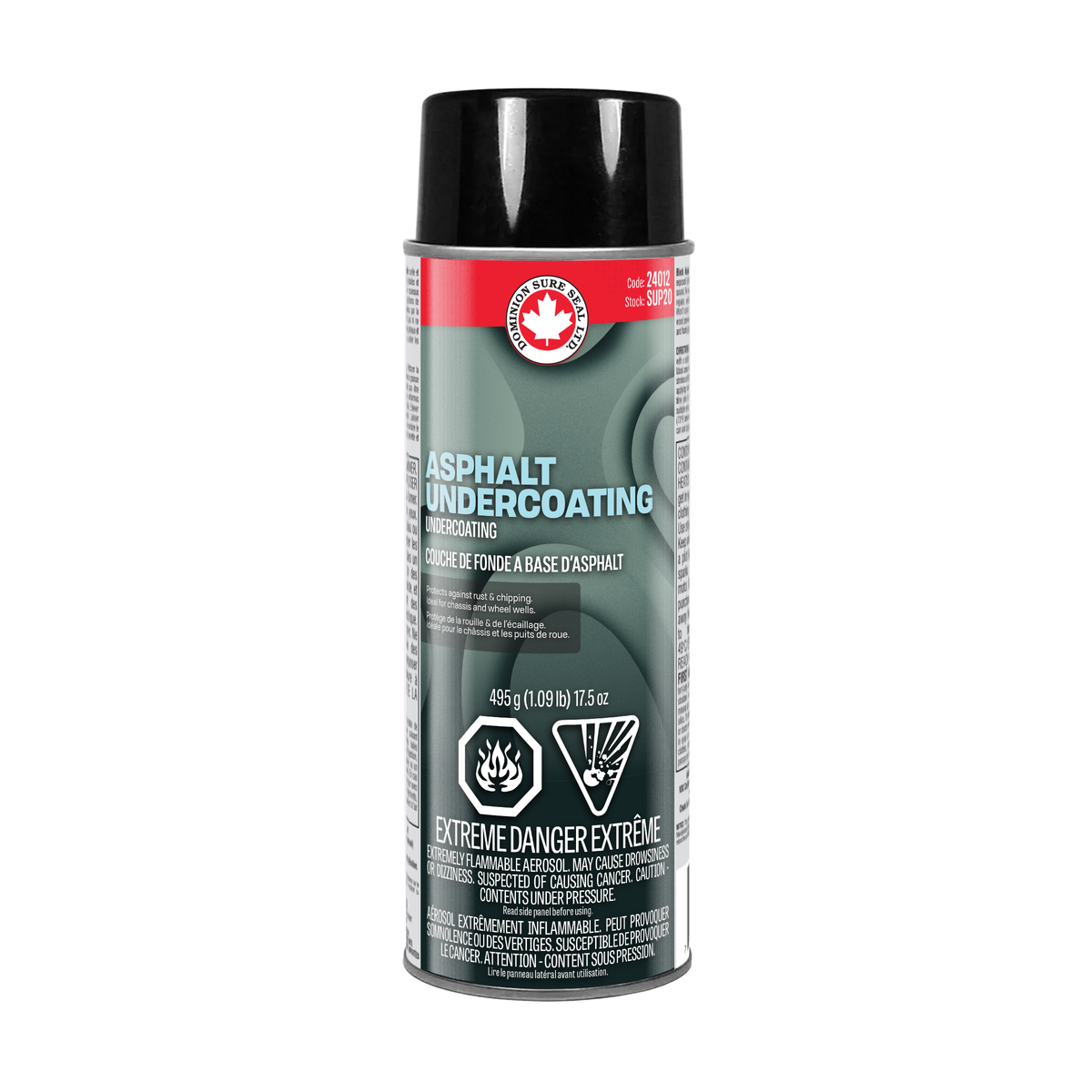 Dominion Sure Seal Black Asphalt Undercoating Aerosol — 510 g