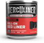 Herculiner Original Truck Bed Liner – Black Roll-On Coating, 1 Quart (DIY Textured Bedliner, Skid-Resistant & Rust Protection)