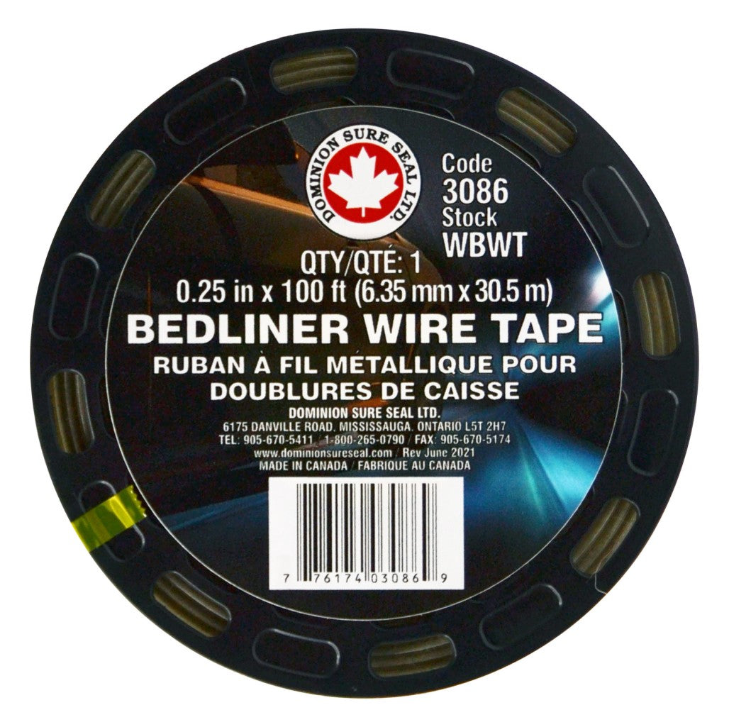 Dominion Sure Seal Bedliner Wire Trim Tape — 100 ft