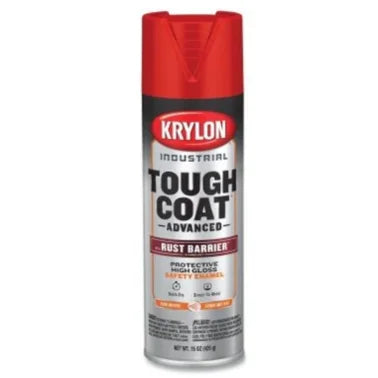 Krylon Industrial Tough Coat Advanced with Rust Barrier Technology — Tough Coat Adv Gloss Safety Red — 425g 15 oz — 4006390