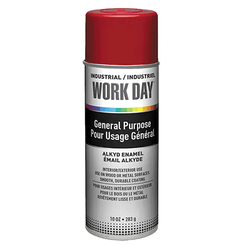 Work Day Aerosol Enamel Paints — Gloss Red/Rouge Lustré — 283 g Aerosol — A04404000