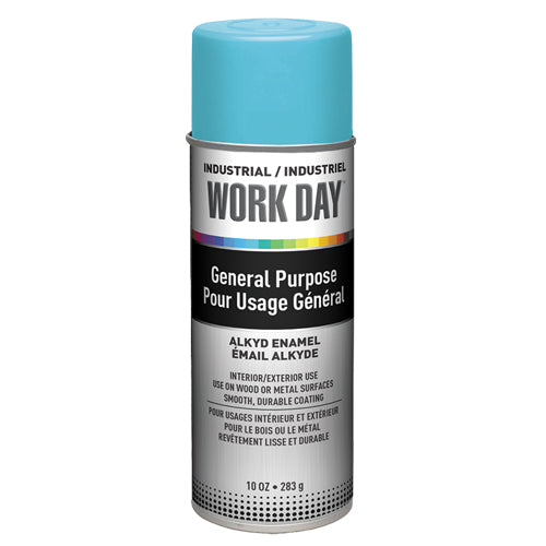 Work Day Aerosol Enamel Paints — Sky Blue/Bleu Ciel — 283 g Aerosol — A04409000