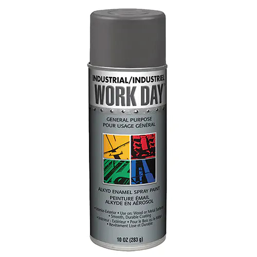Work Day Aerosol Enamel Paints — Dark Grey/Gris Foncé — 283 g Aerosol — A04420000