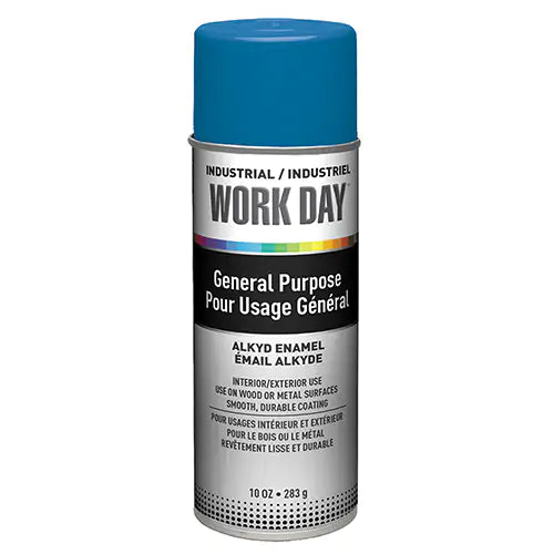 Work Day Aerosol Enamel Paints — Rue Blue/Bleu Authentique — 283 g Aerosol — A04456000
