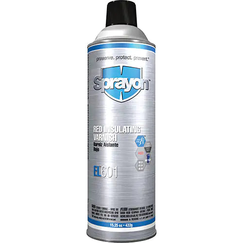 Sprayon Electrical Insulating Varnish — El601 Red Insulating Varnish — 432 g aerosol — SC0601000