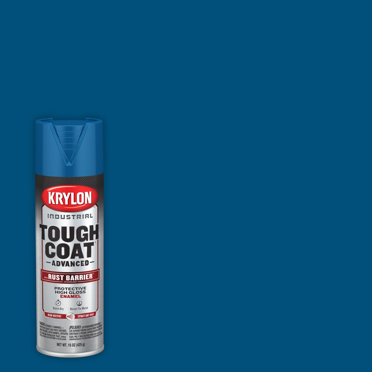 Krylon Industrial Tough Coat Advanced with Rust Barrier Technology — Tough Coat Adv Gloss Deep Blue — 425g 15 oz — 4002590