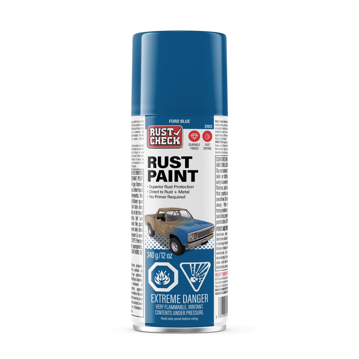 Rust Check Farm & Implement Paint Aerosol — 340 g — Ford Blue