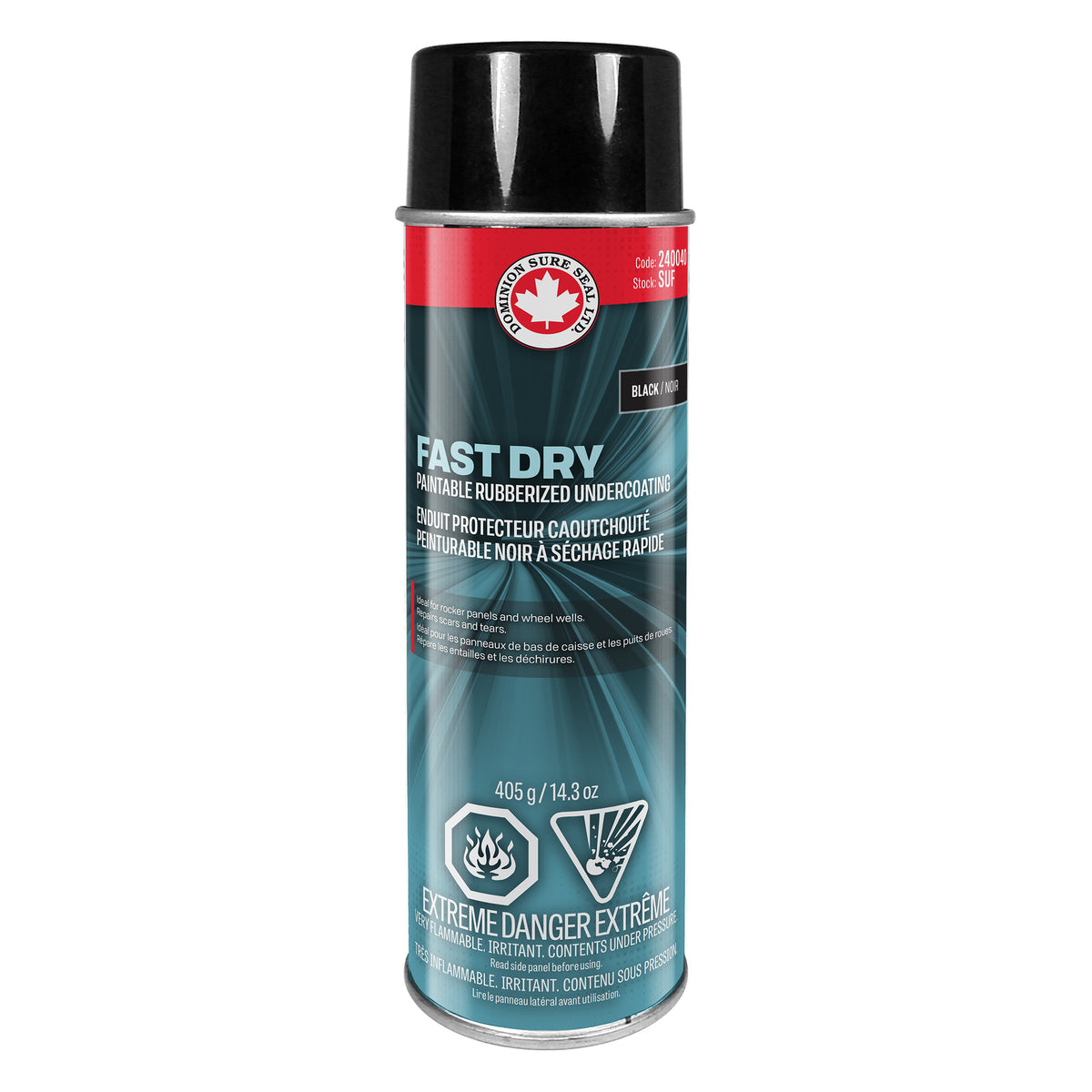 Dominion Sure Seal Fast Dry Black Undercoating Aerosol